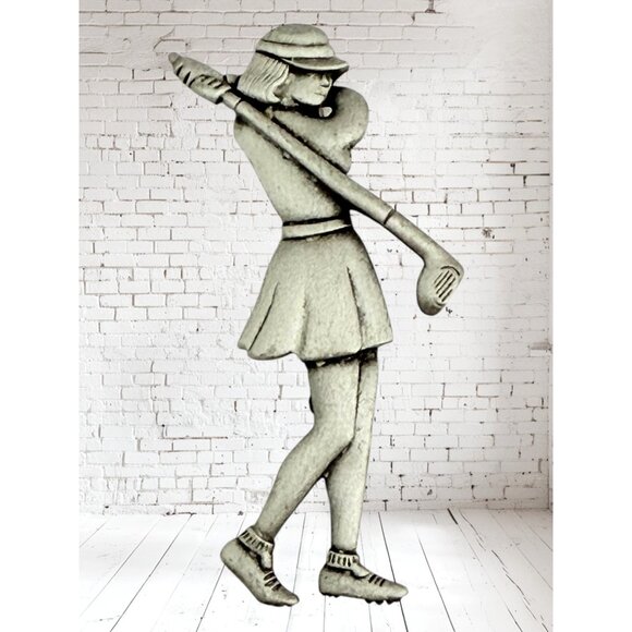 Vintage JJ (Jonette Jewelry) Retro Golfing Woman Brooch/Pin - Circa 1980s - Picture 1 of 6